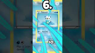 Top 10 most valuable Oshawott cards #pokemon #top10 #pokemontcg #pokemoncards #oshawott #shorts