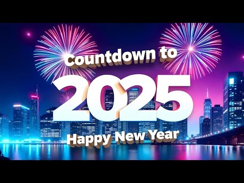 10   2025      العد التنازلي لعام 2025 لحظة رأس السنة الجديدة