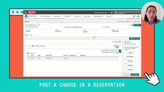How to post a charge in a reservation in Opera Cloud
