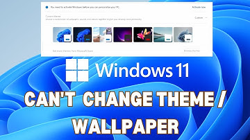 Cannot change Windows 11 themes | How To Fix Can