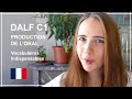 Dalf c1  vocabulaires indispensables pour la production orale