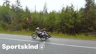 Woman with ALS sets record for marathons | Sportskind #goodnews by Humankind 1,233 views 5 months ago 3 minutes, 26 seconds