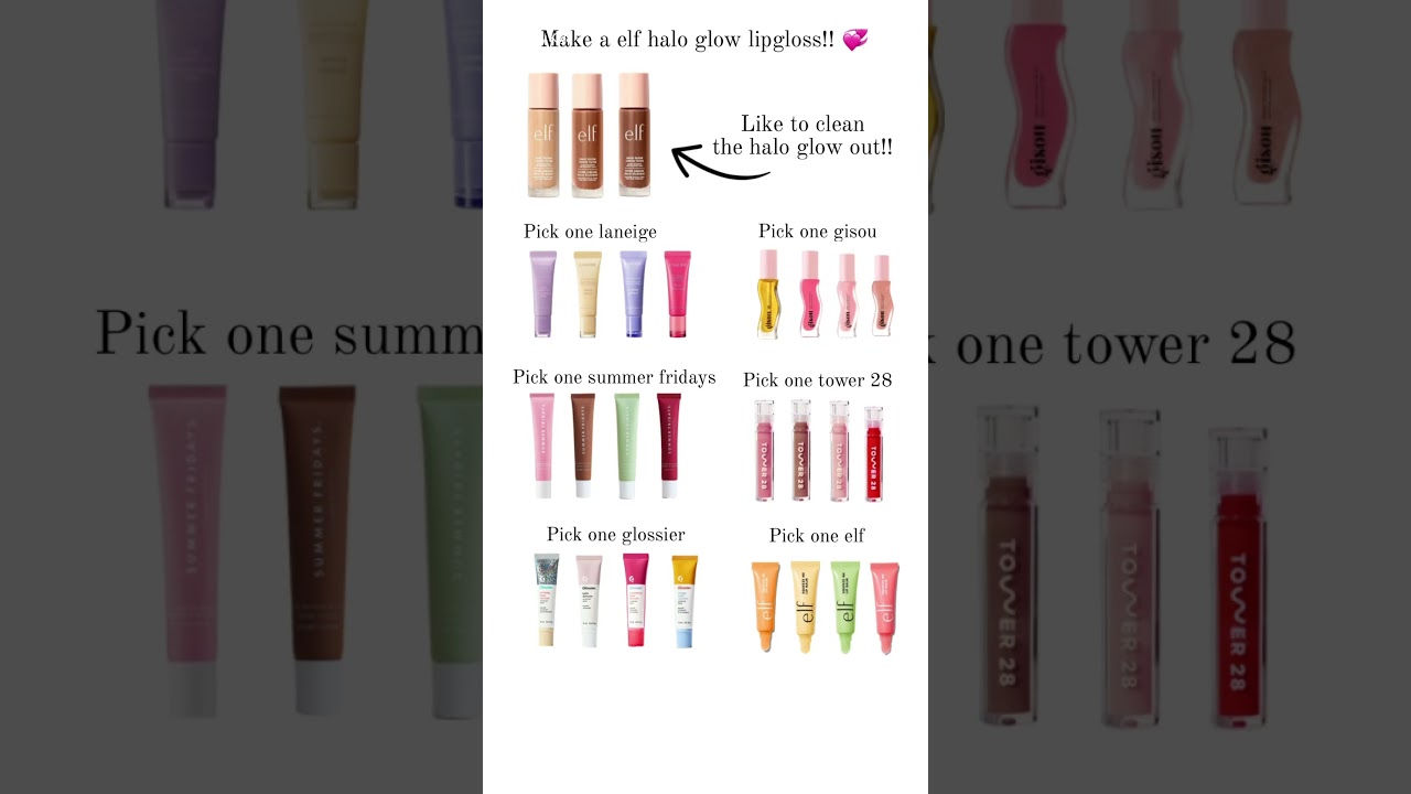 make your own elf halo glow lipgloss!! 💞 || 