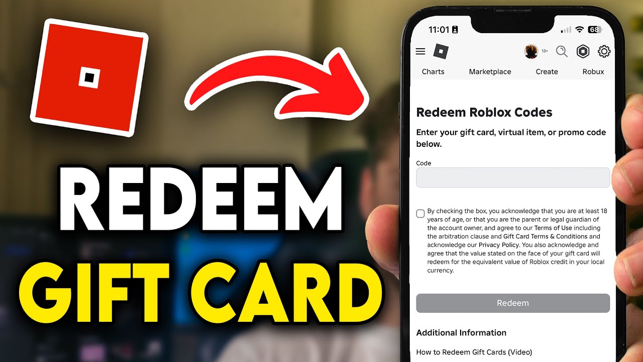 How to Redeem Roblox Gift Card on Mobile (2025) - YouTube
