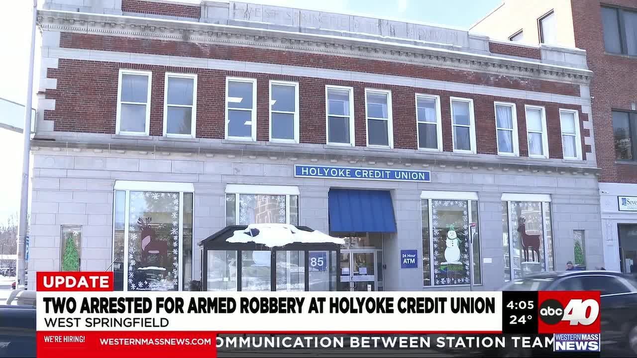 Two arrested for armed robbery at Holyoke Credit Union - YouTube
