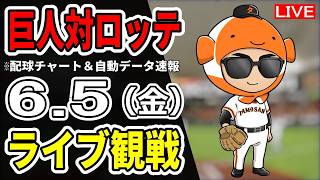 【巨人ライブ】6/5 巨人 対 千葉ロッテマリーンズの交流戦をみんなで応援するライブ！読売ジャイアンツ戦を生配信中！！