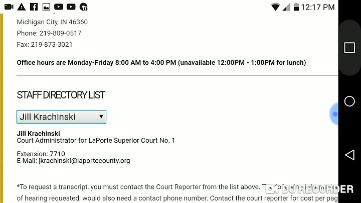 How to FOIA the Judge/Court in Indiana.