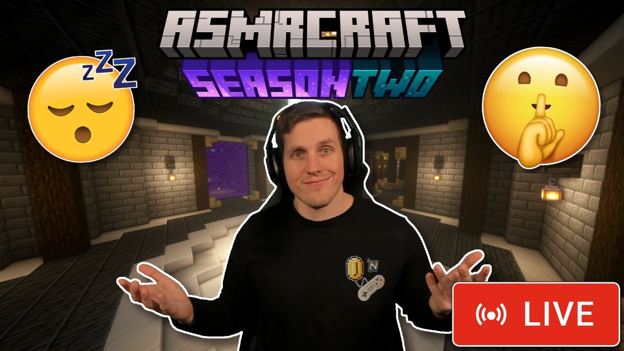 ASMR Relaxing Minecraft Live! (ASMRCraft Building!)