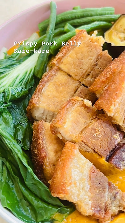 Crispy Pork Belly Kare-kare #porkkarekare  #crispykarekare #karekare #fypシ #highlights