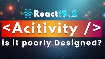 Mastering Activity Component - React 19.2 #frontendmaster