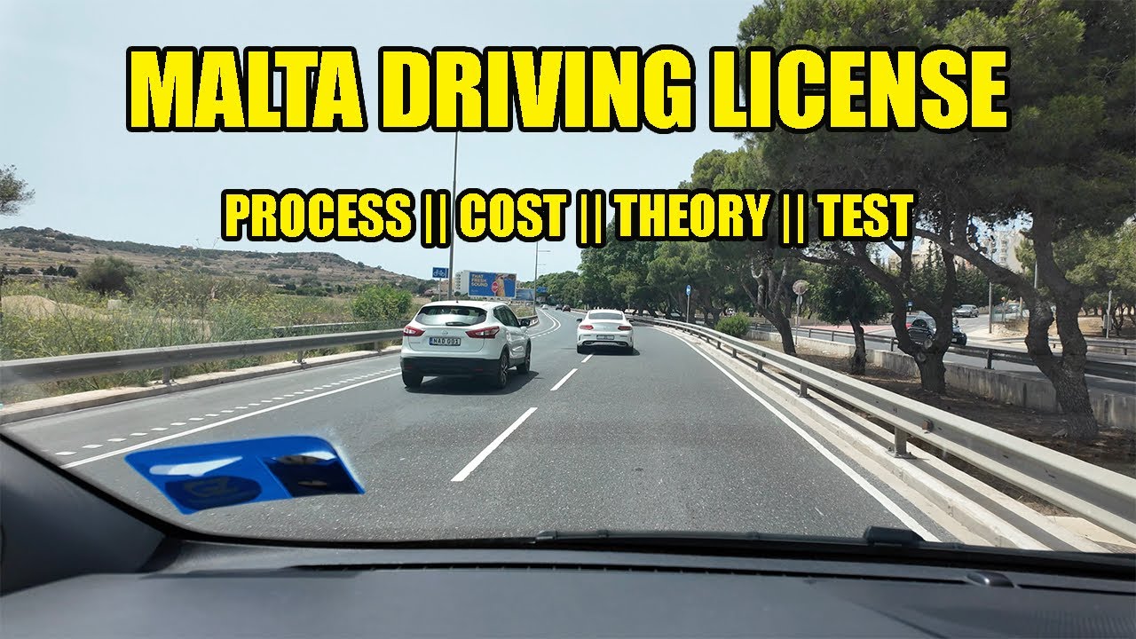 Malta Driving Licence Theory Test Process Cost