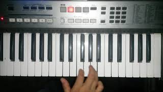 Video thumbnail of "Los que con lágrimas sembraron Julio Elias melodía en teclado nota fa mayor #DSR_Pianista"