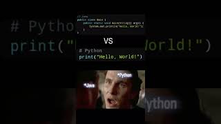 Java vs Python: Printing "Hello World" 😱 #programming #python #developer #coding
