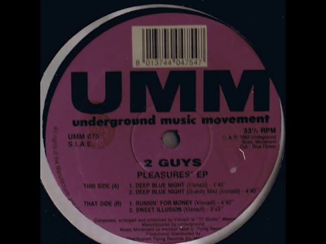 2 guys   Deep blue night