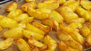 CRUNCHY POTATO WEDGES  MY HUSBAND LOVES THIS ROASTED POTATOES