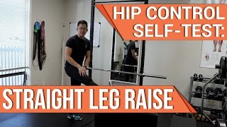 Hip control self-test: straight leg raise