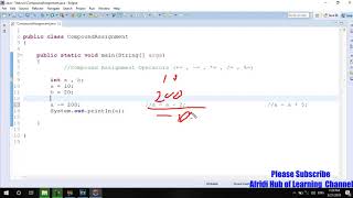 Java Tutorial for Beginners. 14 Compound Assignment In Pashto (Afridi)