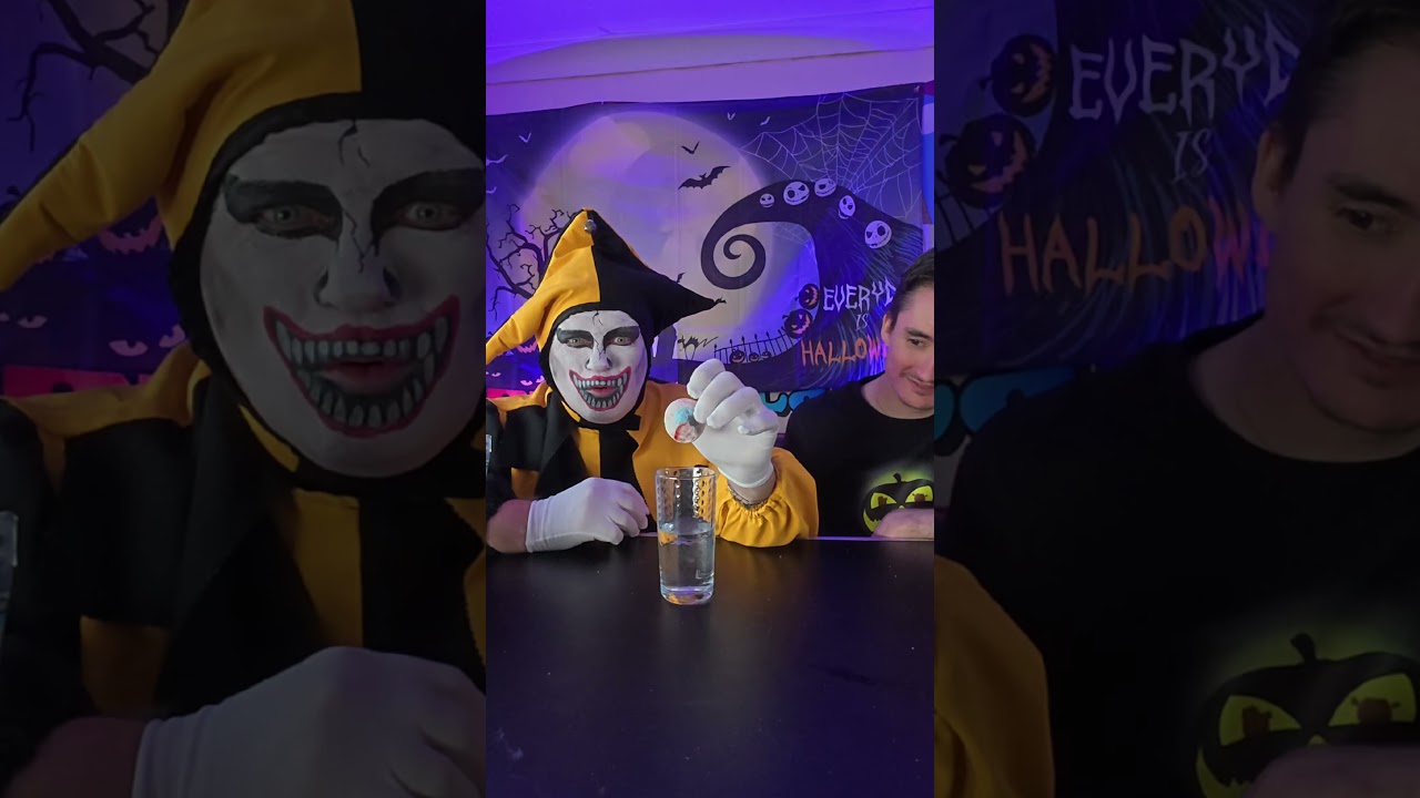 freeze dried eyeball experiment, what will happen 🎃🍬 