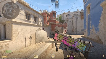 CS2 The NEW way to RUSH CAT/ B-SPLIT on MIRAGE - Counter Strike 2 Mirage FAST MID Control Nades