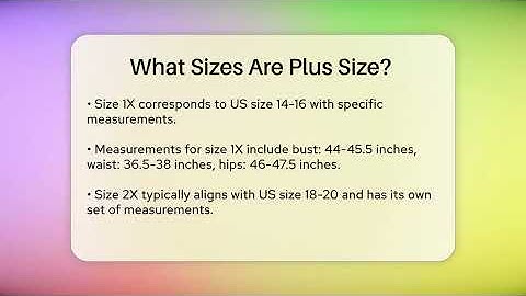 What Sizes Are Plus Size? - Inside Body Image