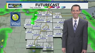 Scattered rain continues tonight