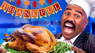 Family Feud Thanksgiving Edition Cooks Steve Harvey