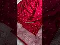 ❤️ Red banarasi mashru silk saree with gold zari weaving ✨ #saree