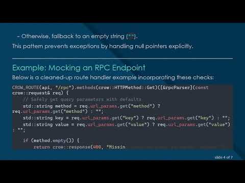 Handling Optional Query Parameters in Crow Web Server C+ +