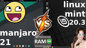 Manjaro 21 (Gnome) vs Linux Mint 20.3: RAM
