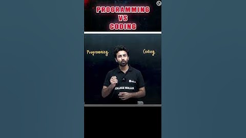 Coding Vs Programming!! #shorts #coding #programming