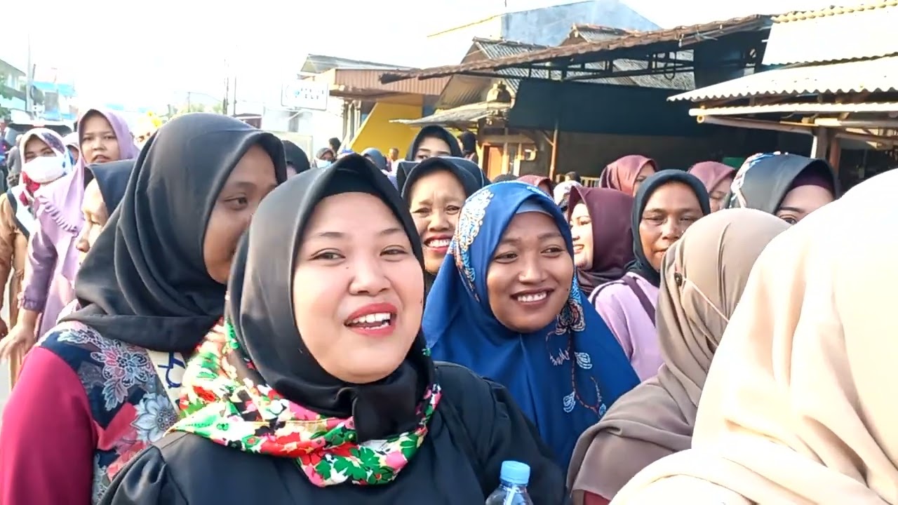 Parade/ Pawai Akhirussanah 3 lembaga, yayasan Al Huda:  TKA AL ANSHOR, MDTA MIFTAHUL HUDA, SMP IT