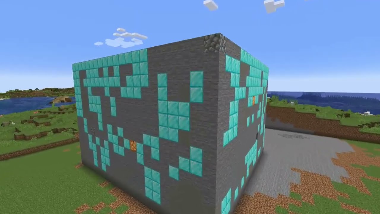 Ogromny blok diaxów W Minecraft!!!