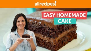 How to Make the Easiest Chocolate Cake From Scratch 🍫 🍰 | Easy &amp; Quick Homemade Chocolate Cake