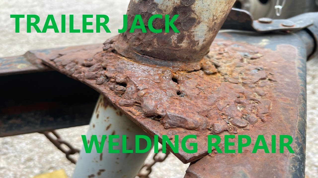 Replacing a Bent Trailer Jack - Welding Repair