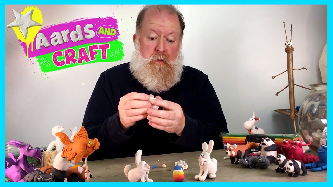 How to Make an Easter Bunny from Modelling Clay | Aards & Craft #crafts ...
