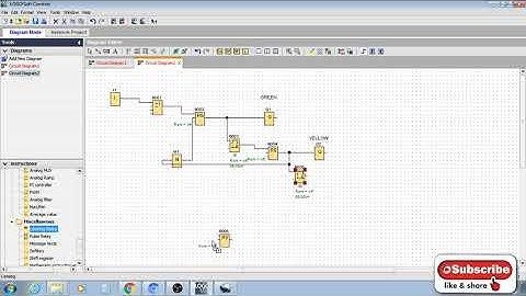 Traffic lights (programming exercise using plc)