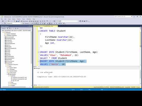SQL Create table (Kurdish) SQL دروستکردنی تەیبڵ (خشتە)