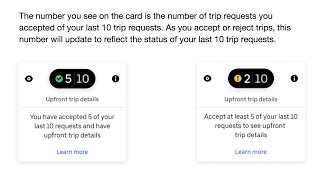 Uber:  An Update to Upfront Trip Information. TOTAL BS CON if you ask me.