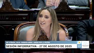 Julia Strada Sesión Informativa De Guillermo Francos