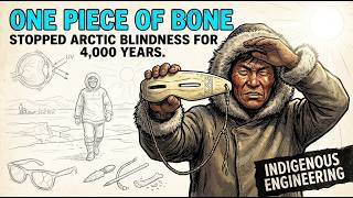 The Inuit Snow Goggles That Stop Blindness - Carved From One Piece Of Bone