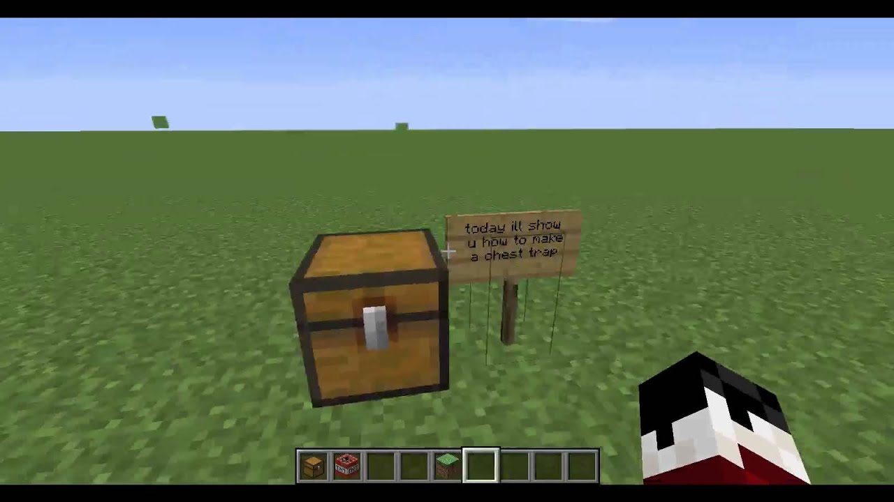 Minecraft chest trap Tutorial - YouTube
