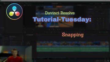 Davinci Resolve Tutorial Tuesday: Snapping