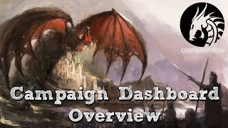 Obsidian Portal Dashboard Overview