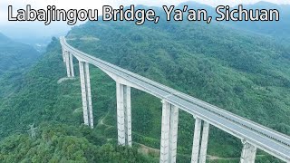 Aerial China: Labajingou Bridge, Ya'an, Sichuan 四川雅安臘八斤溝特大橋Asia's highest pier bridge