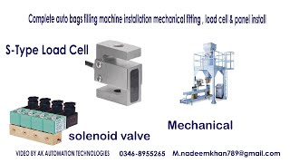 Complete Auto Bags Filling Machine Installation Mechanical Fitting, Load Cell