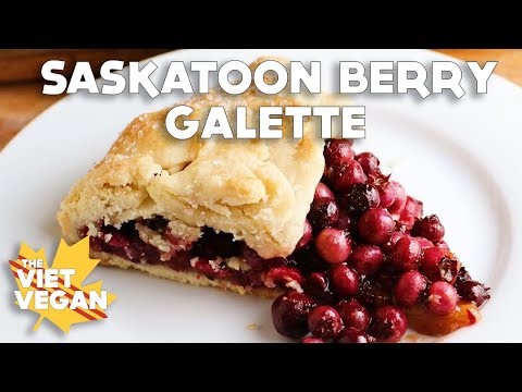 Vegan Saskatoon Berry Galette aka What Happens When You Fail At Pie