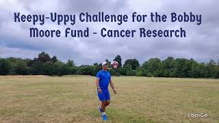 3000 kick up challenge, 500 done , 2500 to go. Bobby moore foundation for cancer research.