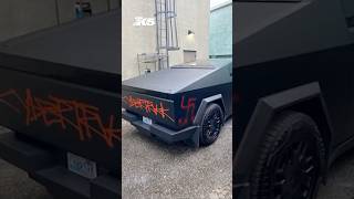 Cybertrucks vandalized at Tesla dealership
