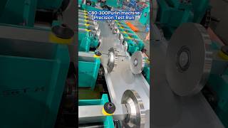 C80-300 C Purlin Roll Forming Machine Test Run | Auto Punch&amp;Cut