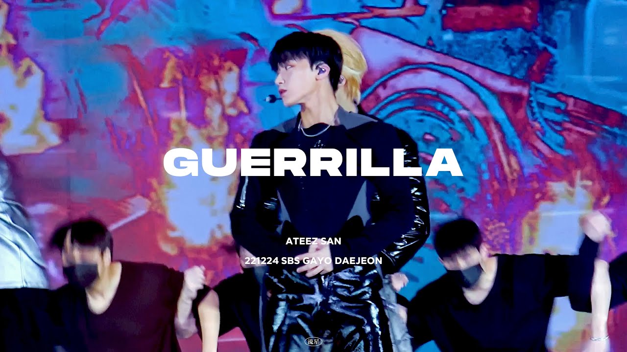 [4K] 221224 SBS 가요대전 ATEEZ SAN focus fancam 'Guerrilla' | 에이티즈 산 직캠